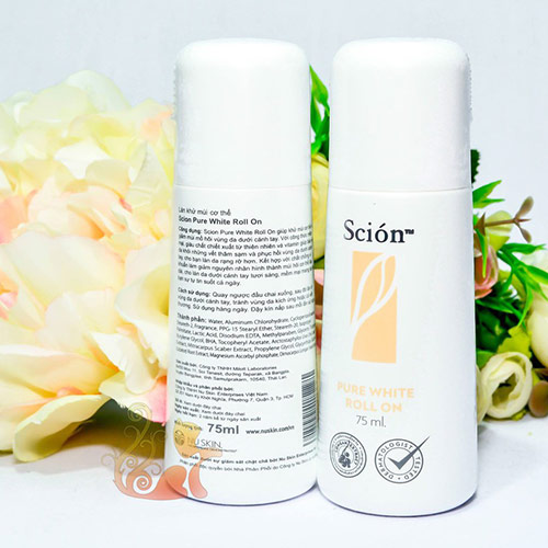 Lăn khử mùi scion pure white roll on nuskin