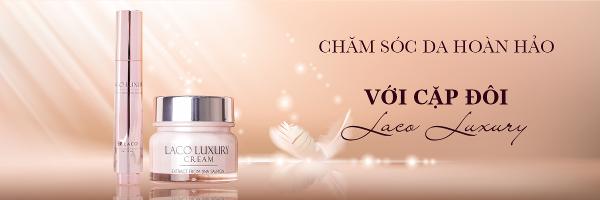 Banner cham soc da ngay dem laco luxury cream